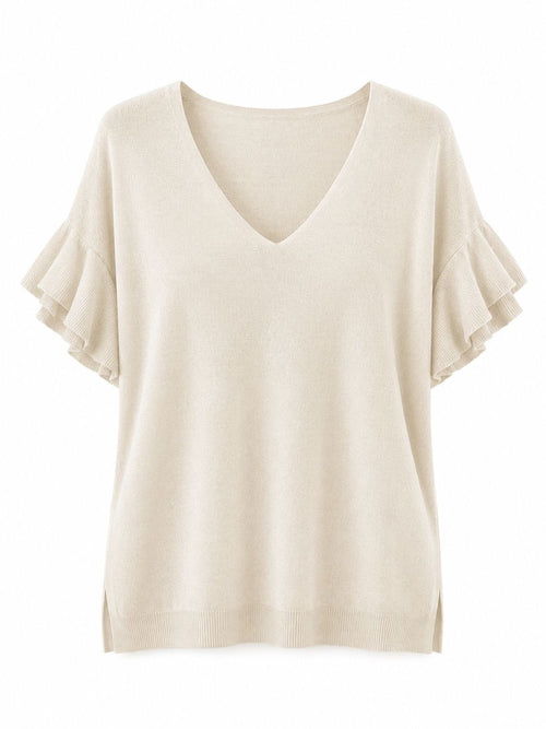 MAGLIA CON VOLANT