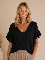 MAGLIA CON SCOLLO V