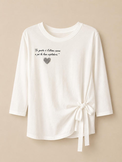 MAGLIA CON FIOCCO
