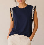 MAGLIA CON PIZZO