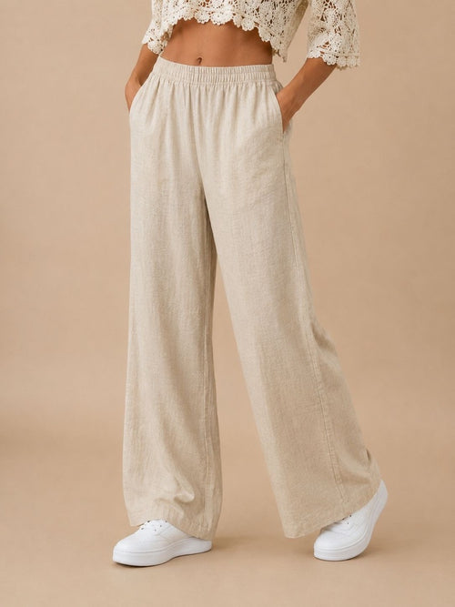 Pantalone Effetto Lino