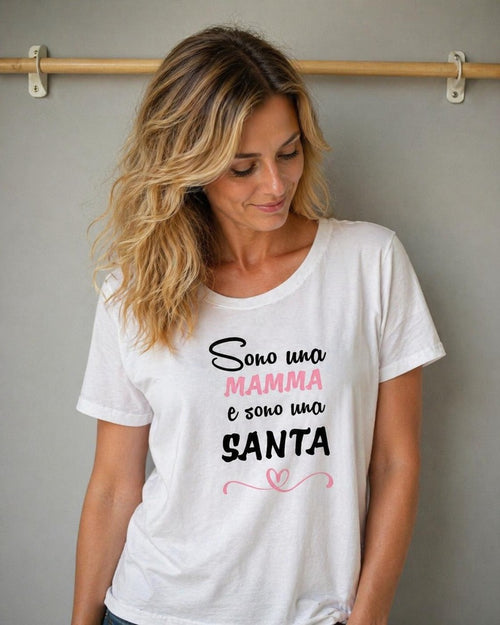 T-SHIRT CON SCRITTA