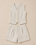 Completo gilet e bermuda