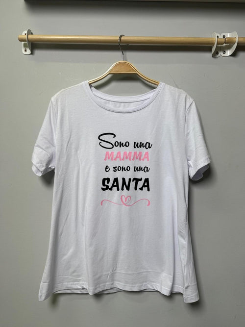 T-SHIRT CON SCRITTA