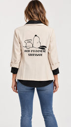 GIACCA CON STAMPA SNOOPY SUL RETRO