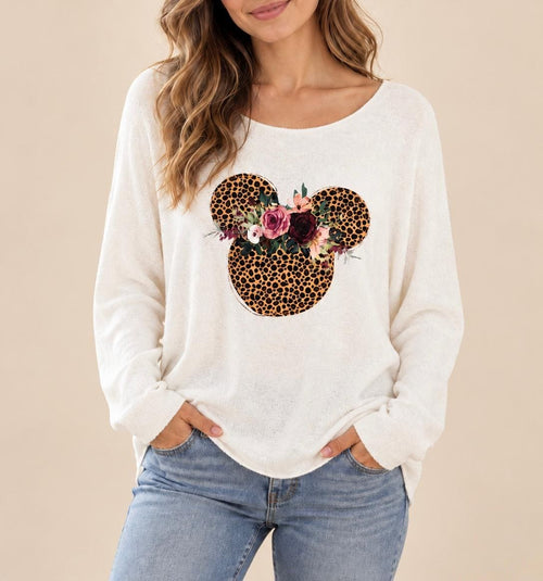 PULL MINNIE ANIMALIER