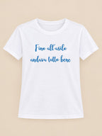 T-SHIRT CON SCRITTA