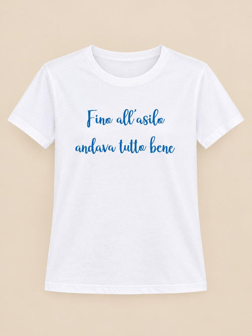 T-SHIRT CON SCRITTA