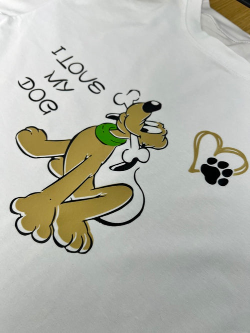 T-shirt con stampa Pluto
