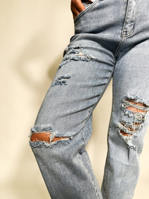 Jeans Mom Strappati