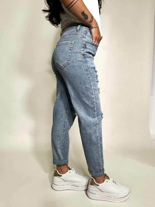 Jeans Mom Strappati