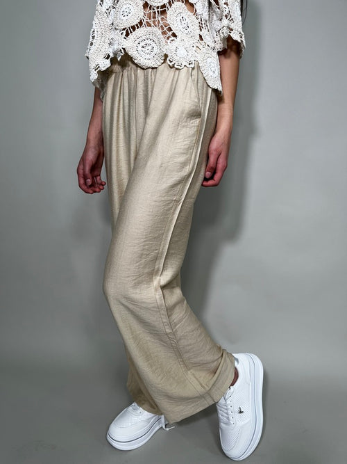 Pantalone Effetto Lino