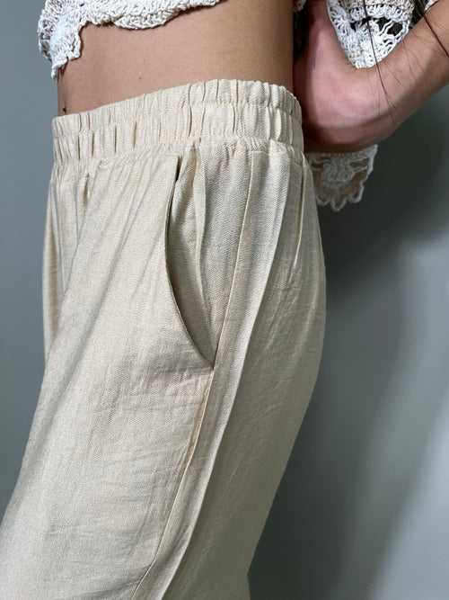 Pantalone Effetto Lino