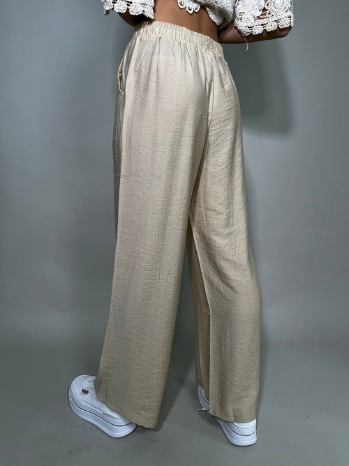Pantalone Effetto Lino