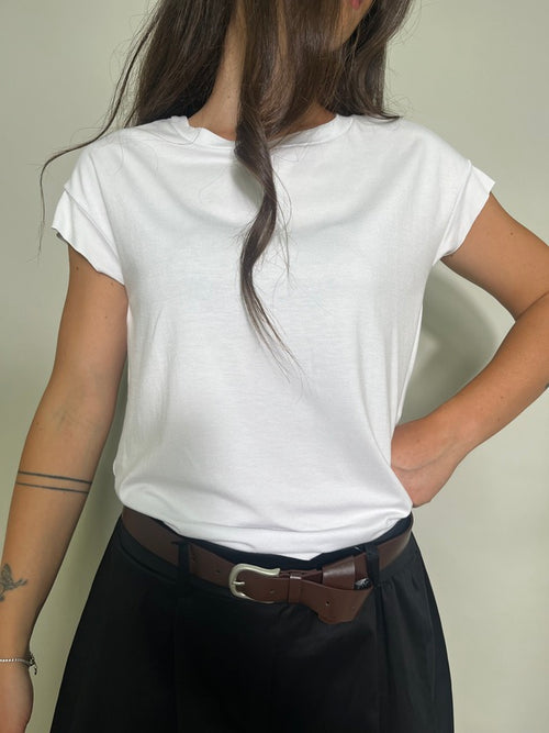 T-shirt Viscosa Taglio Vivo