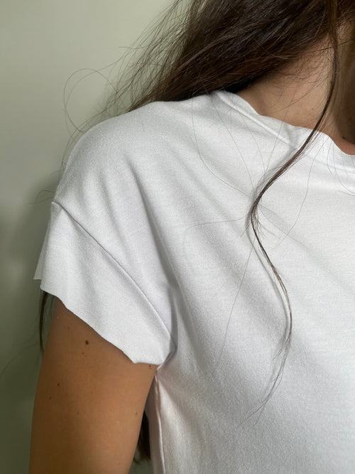 T-shirt Viscosa Taglio Vivo