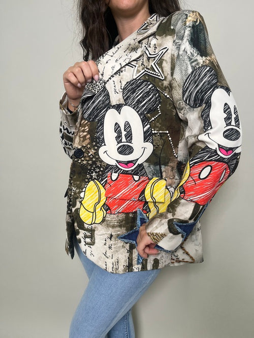 Blazer Over Mickey Mouse