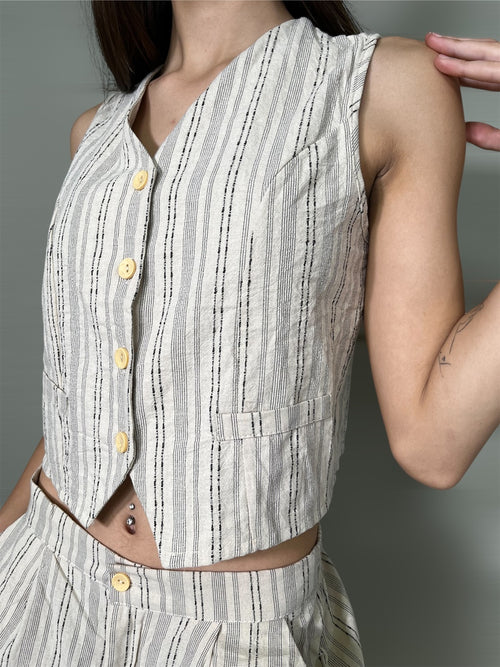 Completo gilet e bermuda