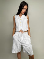 Completo gilet e bermuda