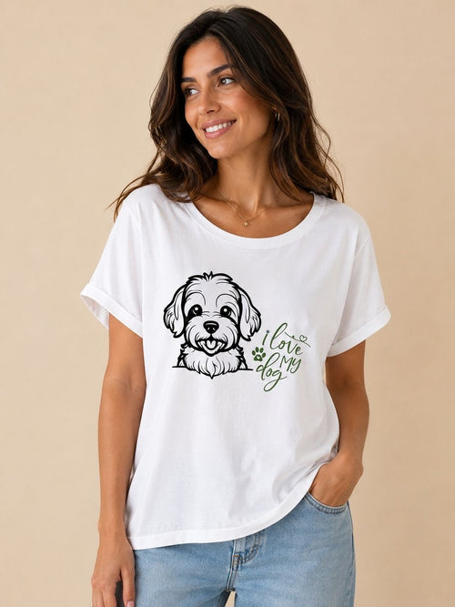 T-shirt I LOVE MY DOG