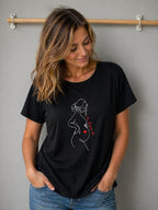 T-SHIRT CON SCRITTA