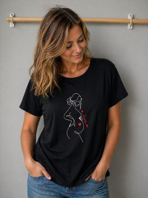 T-SHIRT CON SCRITTA