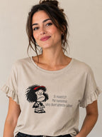 MAGLIA CON SCRITTA IN VISCOSA