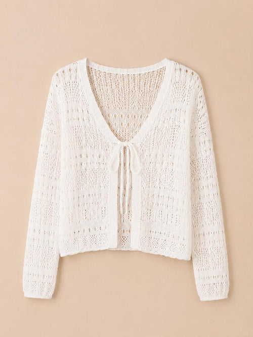 CARDIGAN CON LACCETTO