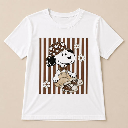 T-SHIRT CON STAMPA SNOOPY
