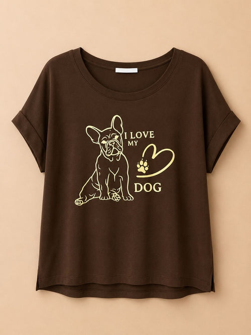 T-shirt I LOVE MY DOG