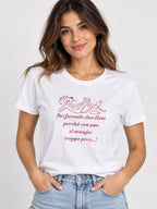 T-SHIRT CON SCRITTA