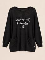 MAGLIA CON SCRITTE