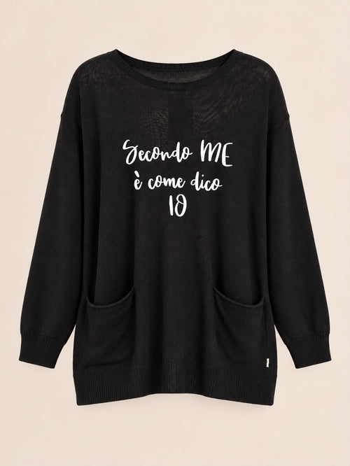 MAGLIA MANICA LUNGA CON SCRITTE
