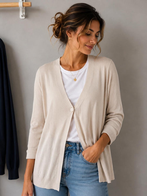 CARDIGAN CON BOTTONE
