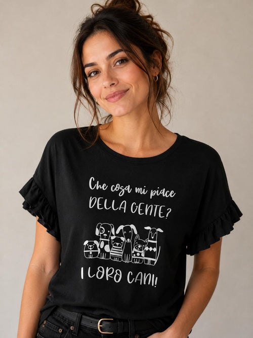 MAGLIA CON SCRITTA IN VISCOSA