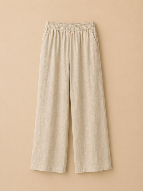 Pantalone Effetto Lino
