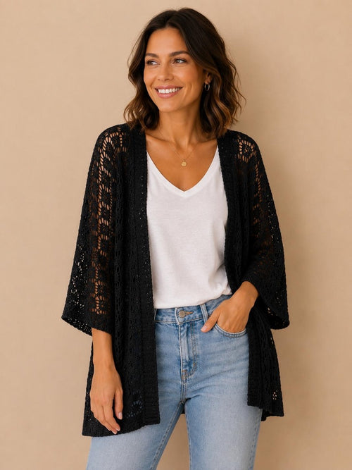CARDIGAN TRAFORATO