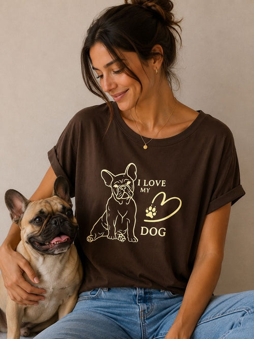 T-shirt I LOVE MY DOG