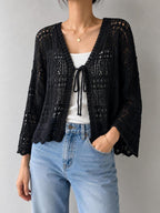 CARDIGAN CON LACCETTO