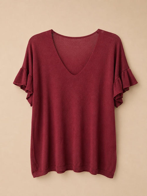 MAGLIA CON SCOLLO V