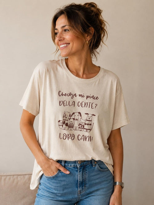 T-SHIRT CON STAMPA DOG