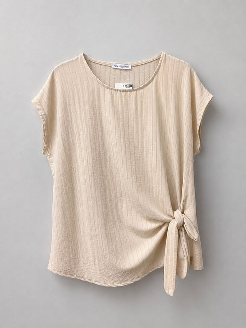 MAGLIA CON FIOCCO IN VITA