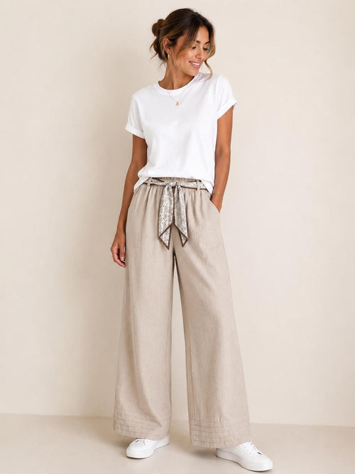 PANTALONE CON FOULARD
