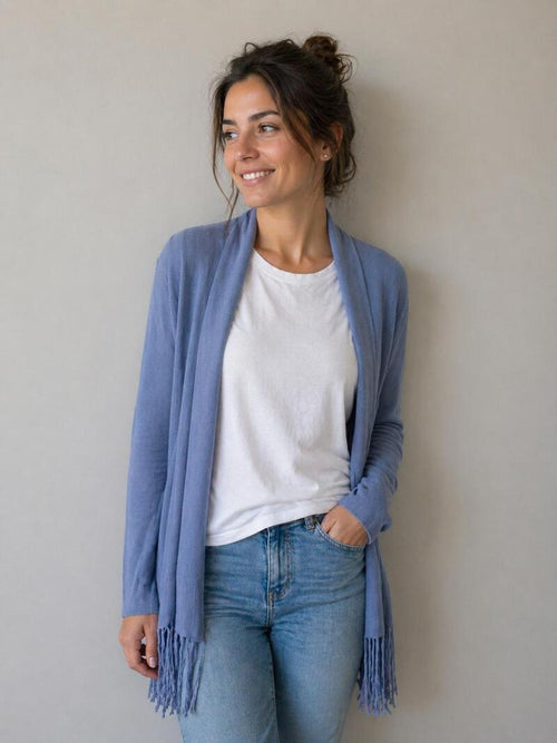 CARDIGAN CON FRANGE