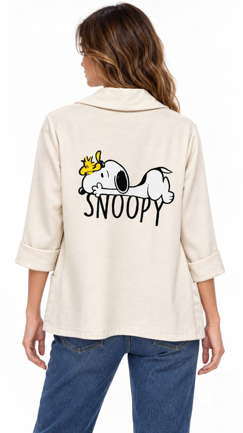 BLAZER STAMPA SNOOPY SUL RETRO