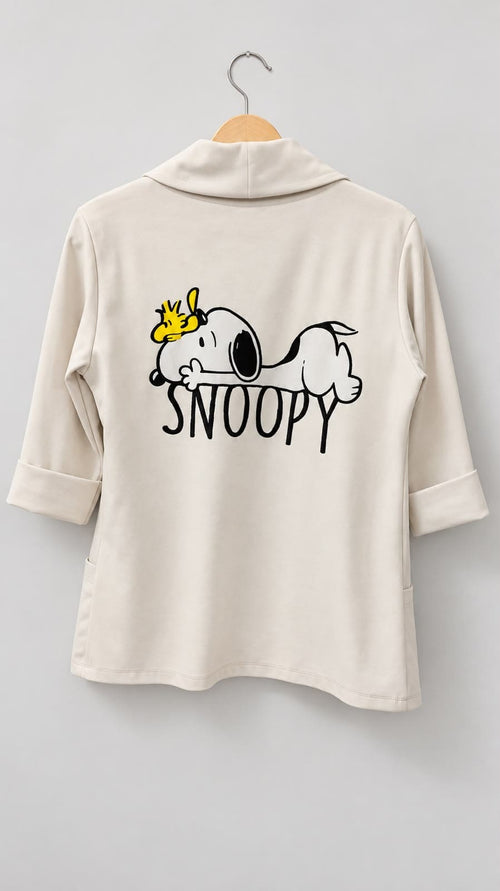 BLAZER STAMPA SNOOPY SUL RETRO
