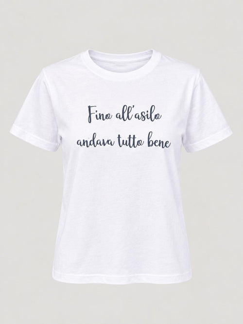 T-SHIRT CON SCRITTA