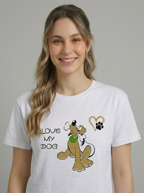 T-shirt con stampa Pluto