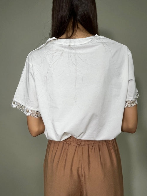 T-shirt Cotone Scritta