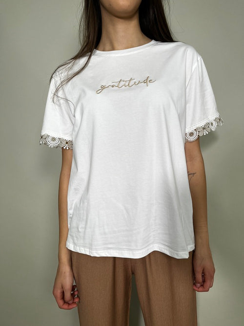 T-shirt Cotone Scritta